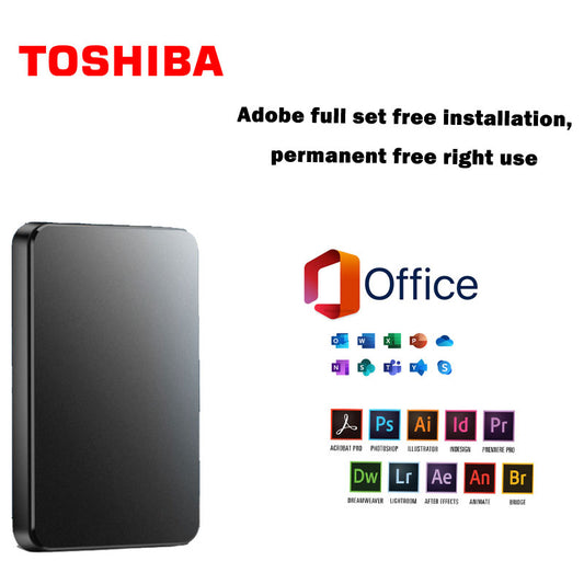 Disco duro móvil de gran capacidad de 20TB + Office original gratis + Adobe