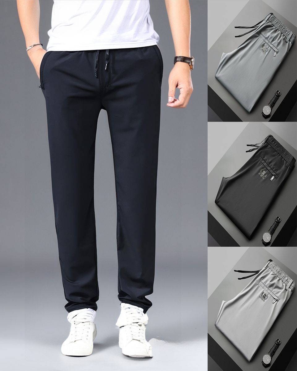 【40-115kg】【Cumpărați 1 obțineți 1】Pantaloni noi de mătase elastică din gheață pentru primăvară și vară 2025_4037199