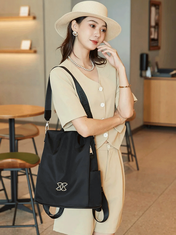 Bolso de hombro de tela Oxford ligero antirrobo multifuncional de gran capacidad_3914460