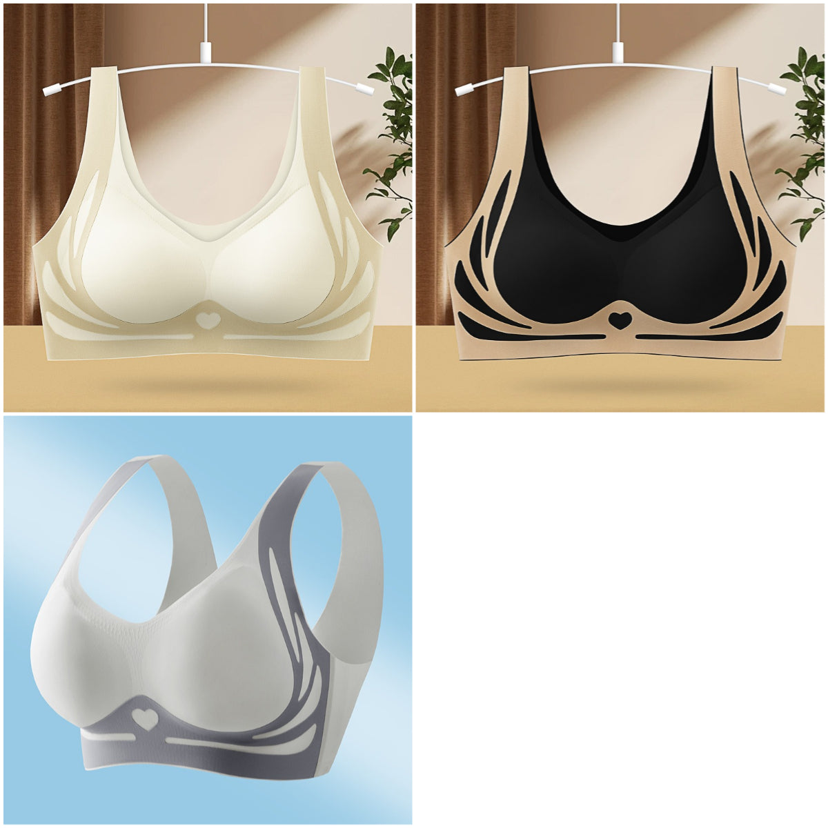 đ49% de descuentoăconjunto de 3 piezasăSujetador de una pieza sin aros para mujer ă40-85KGă_4062613