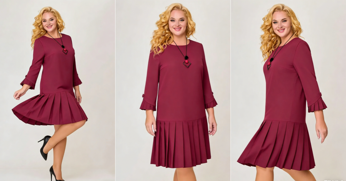 【S-5XL】 Vestido elegante de color sólido de alta calidad.