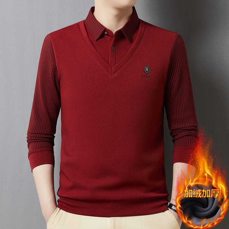 🔥【M-4XL】Top cálido todo en uno de dos piezas de cachemir premium para hombre