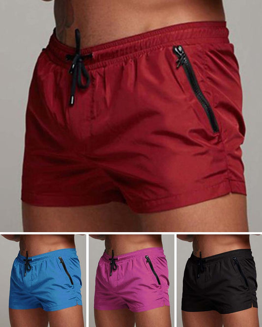 Pantalones cortos de playa de secado rápido para hombre, corte 3D, tejido transpirable de secado rápido.