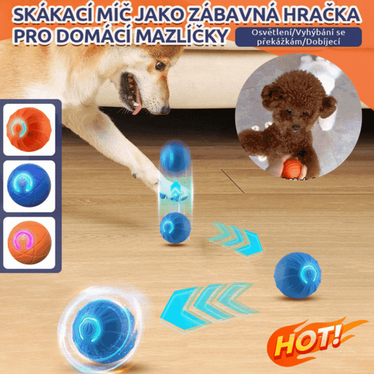 🐶⚽ Cumperi 1, primești 1 gratuit 🔥 Minge inteligentă cu senzor de mișcare pentru animale de companie, care sare și se mișcă automat. Jucărie interactivă și distractivă pentru câini, perfectă pentru joacă și consumul de energie.