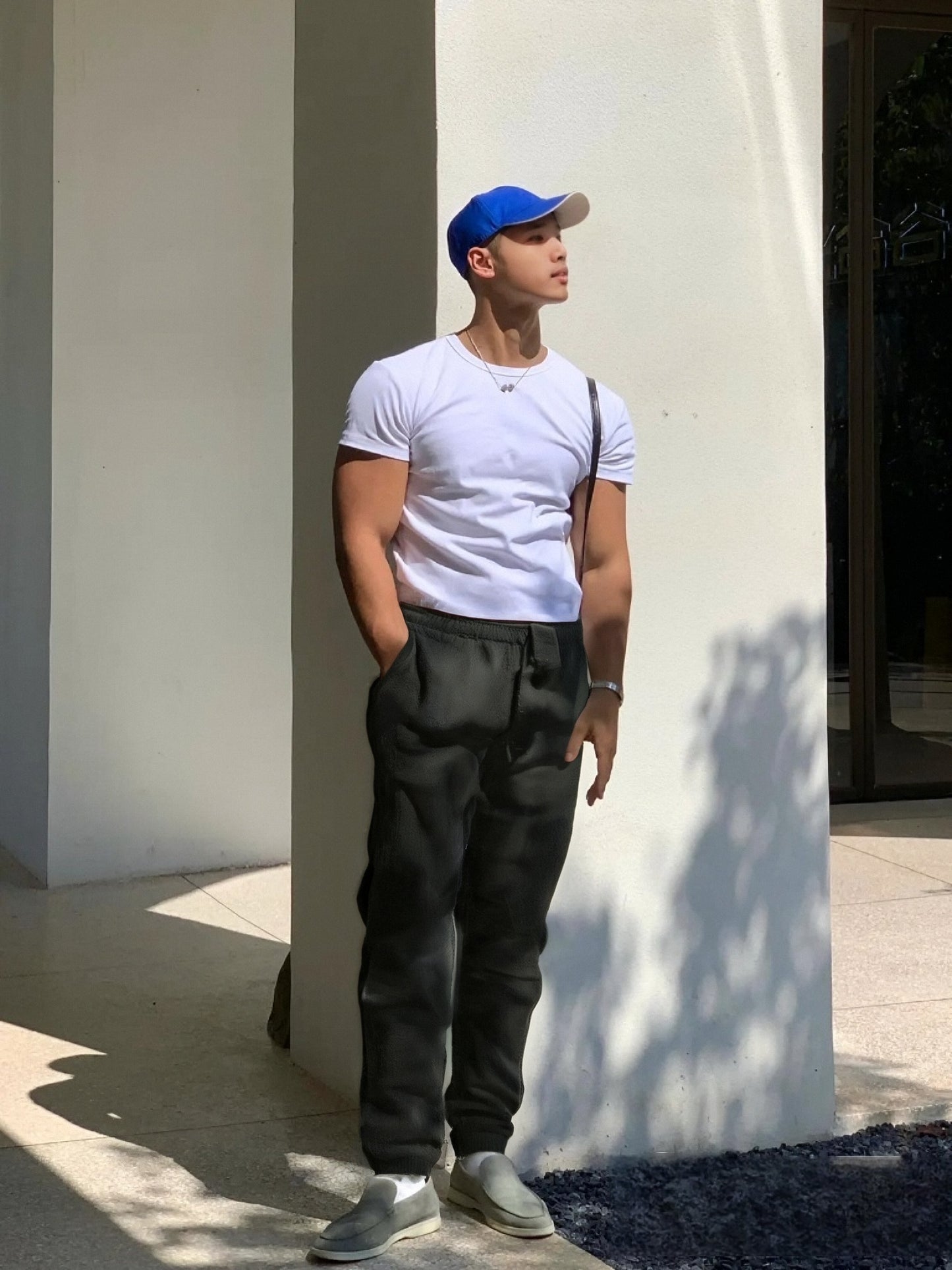 【Cumpărați 1 obțineți 1】 【S-4XL】Pantaloni sport de vară noi pentru bărbați pentru 2025, dimensiuni mari, versiune largă din bumbac respirabil și material de in_4043128
