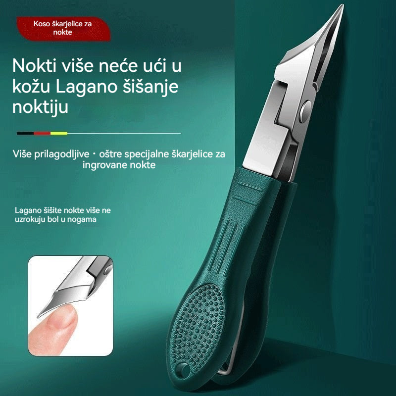 ⚡Akcijsko sniženje od 26 €【Set od 3 kom】✂️💅 Novi ultra tanki koso rezani grickalice za nokte, kućni alati za njegu noktiju