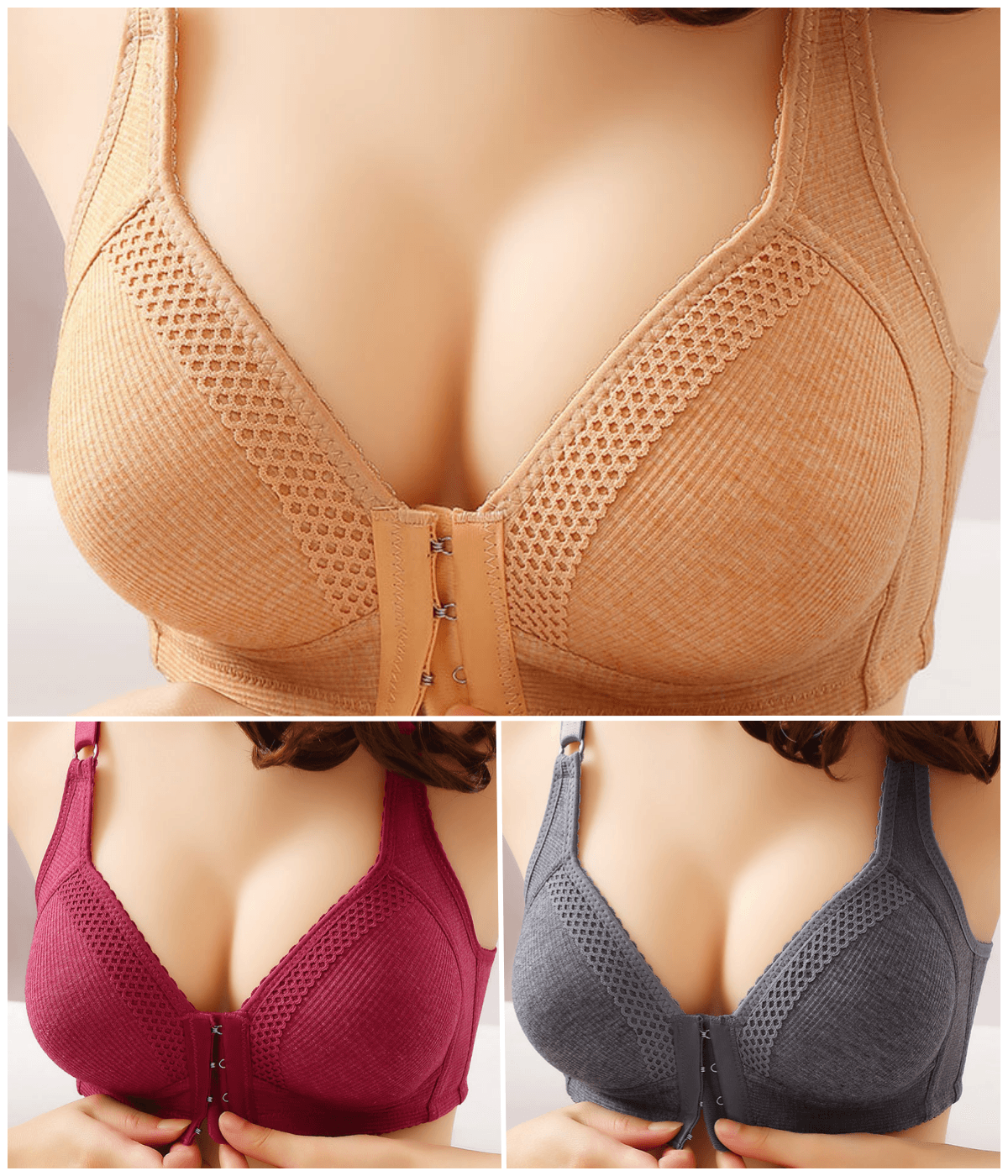 💥💥💥【3 za 119 zł.】 Wysokiej jakości bezszwowy biustonosz push-up_4066881