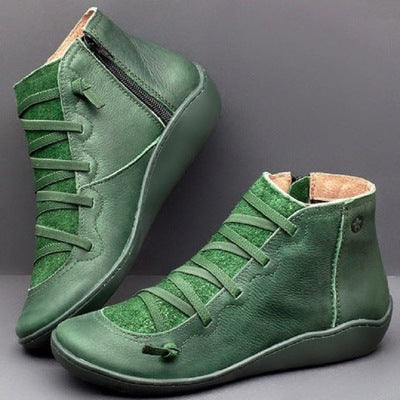 【35-43】Nuevas botas casuales cortas de talla grande para mujer-3849552