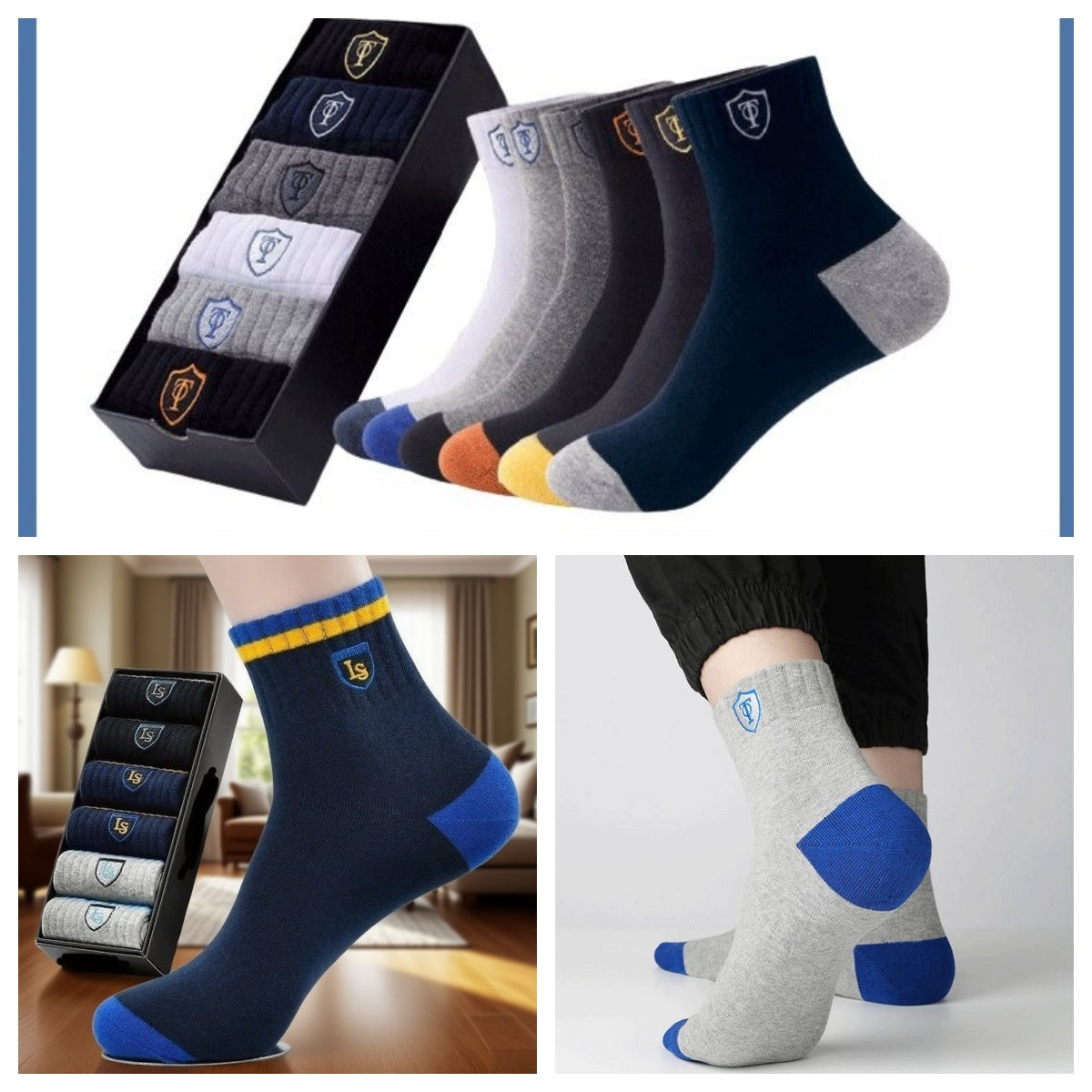 【10 perechi】Șosete bărbați deodorant calde absoarbe transpirația_4041697