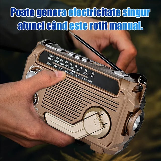 Lanternă radio AM multifuncțională portabilă