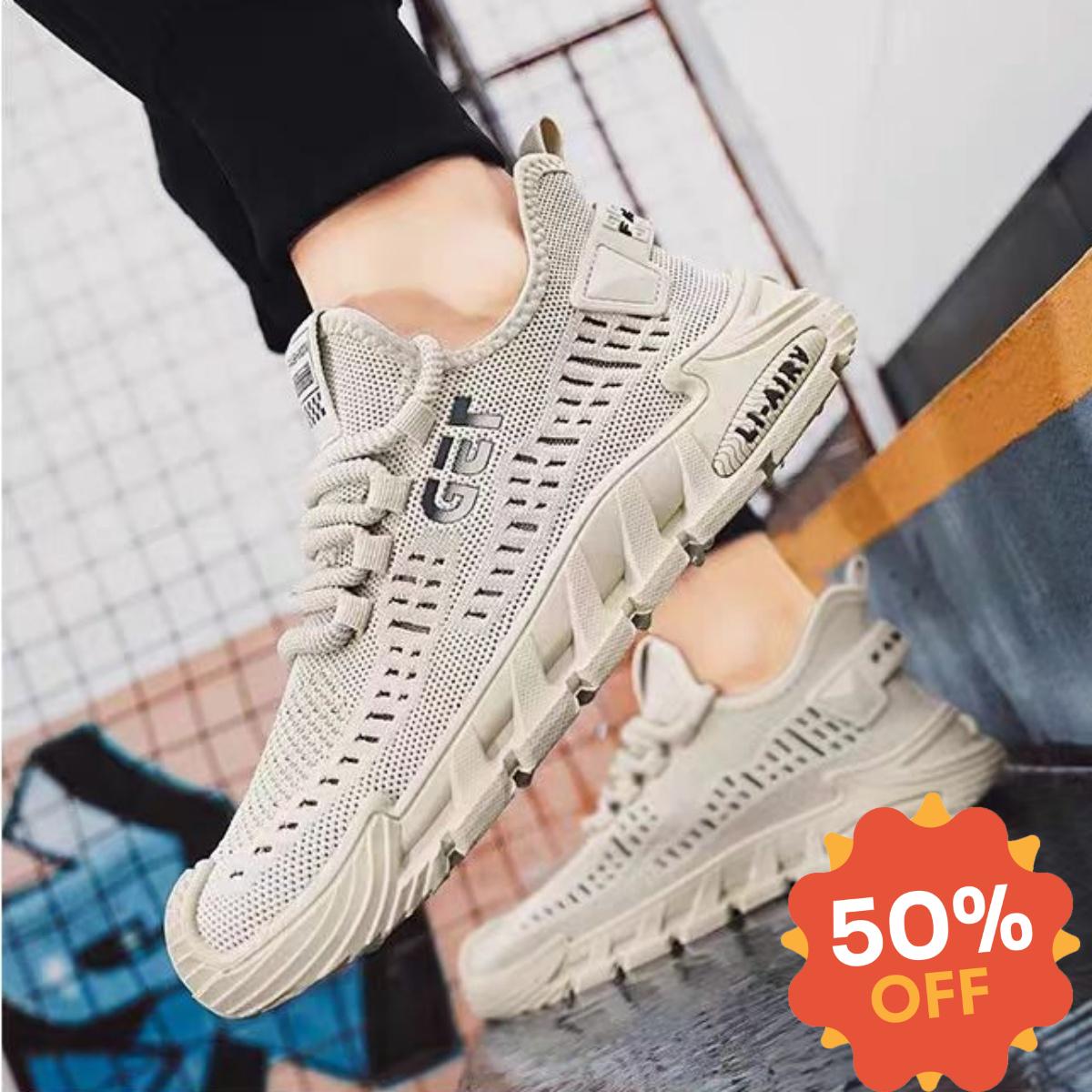 【50% RABAT!】 Letnie męskie buty z siatki – przewiewne, lekkie i modne slip-on_4069989