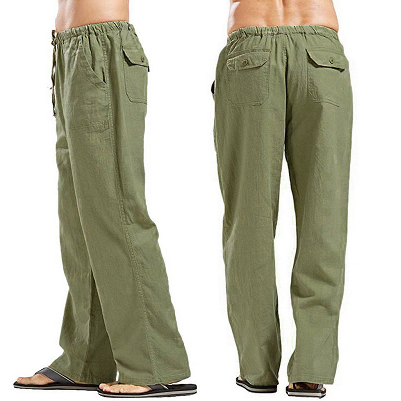 【S-5XL】Pantaloni casual pentru bărbați din bumbac – croială lejeră, material moale și respirabil_4044980