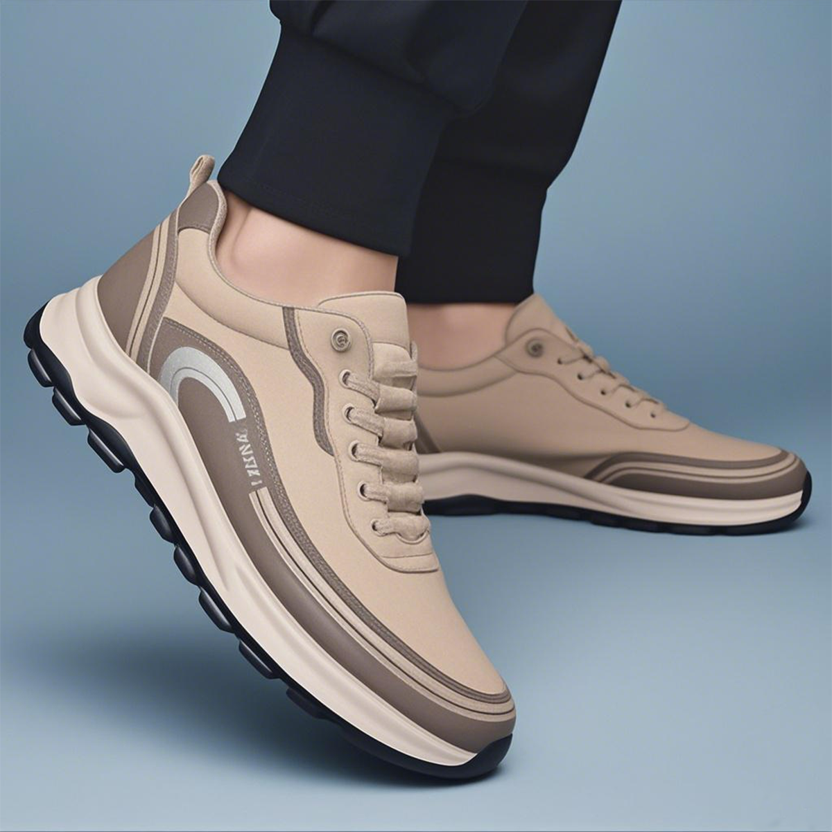45% de descuento【39-45】Zapatillas deportivas de piel resistentes al agua y a la suciedad con suela suave para máxima comodidad._3999496