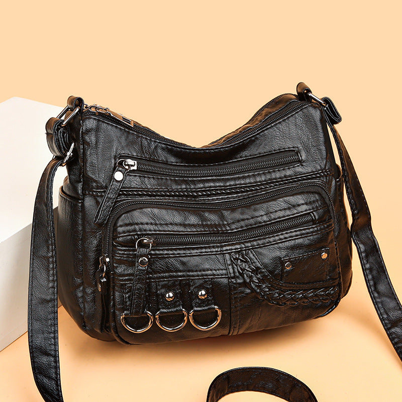 💥【Compre 1 y obtenga 1 gratis】👜2024 Nuevo bolso de hombro/bandolera de cuero suave de gran capacidad_3867874