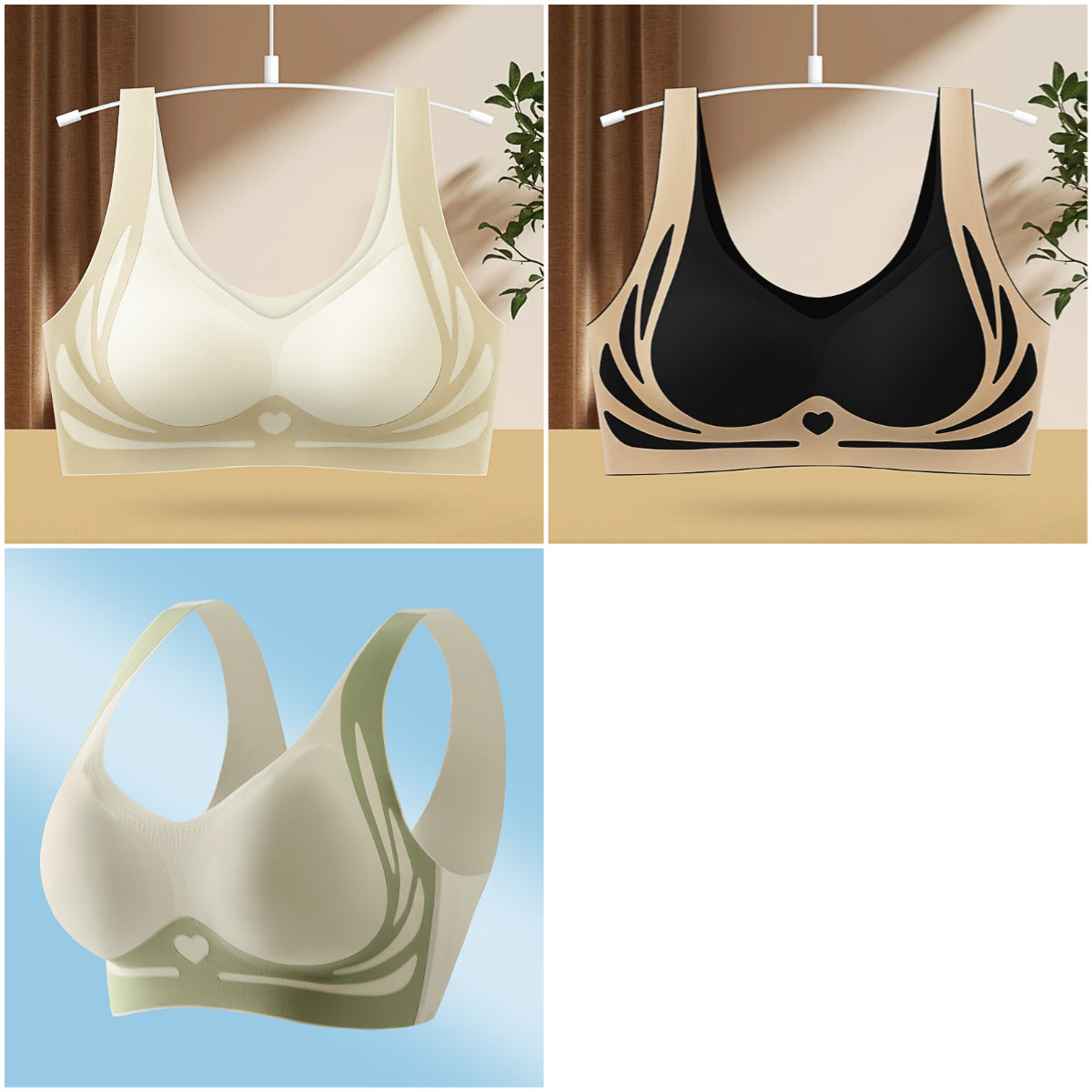 đ49% de descuentoăconjunto de 3 piezasăSujetador de una pieza sin aros para mujer ă40-85KGă_4062613