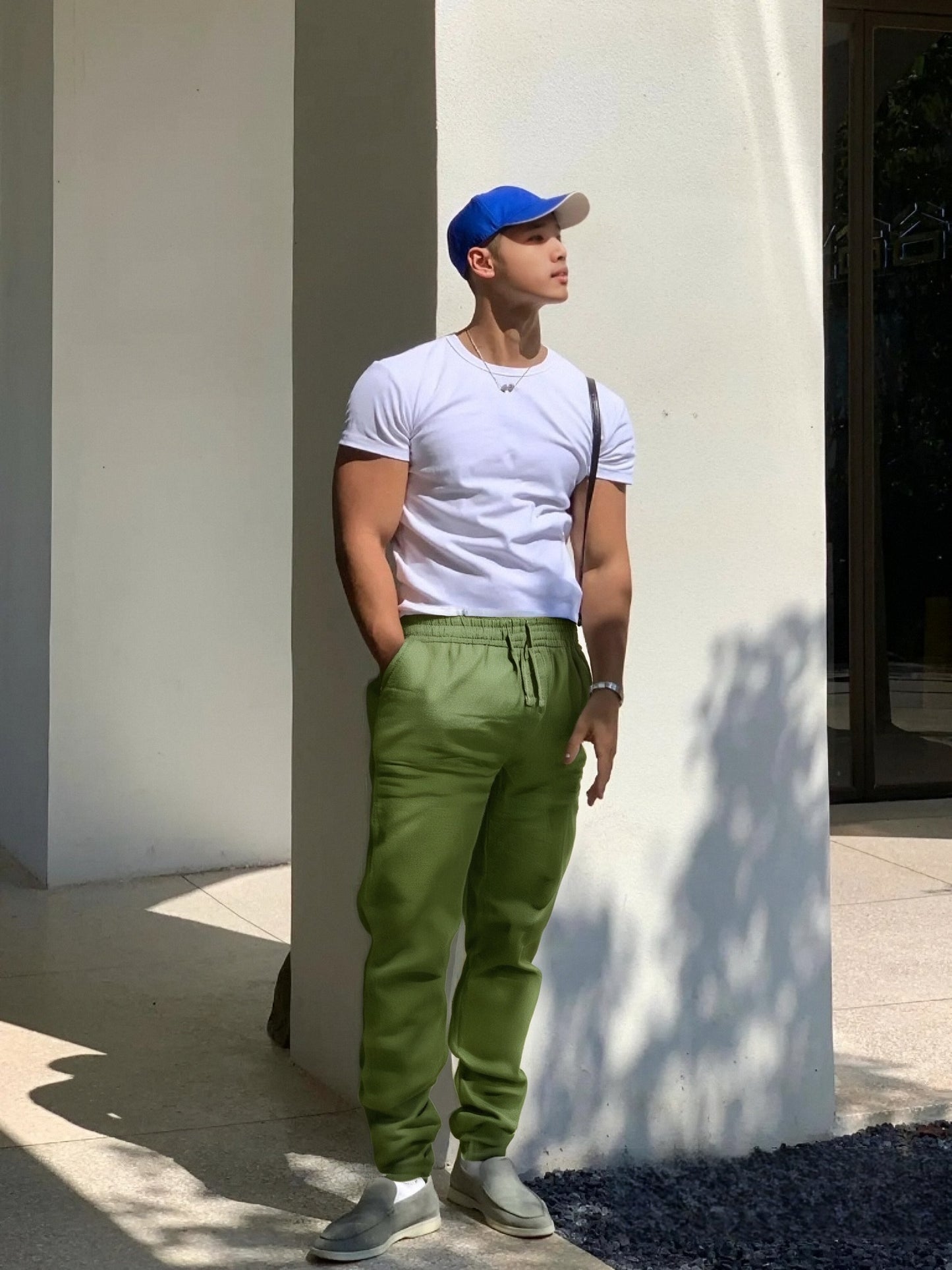 【Cumpărați 1 obțineți 1】 【S-4XL】Pantaloni sport de vară noi pentru bărbați pentru 2025, dimensiuni mari, versiune largă din bumbac respirabil și material de in_4043128