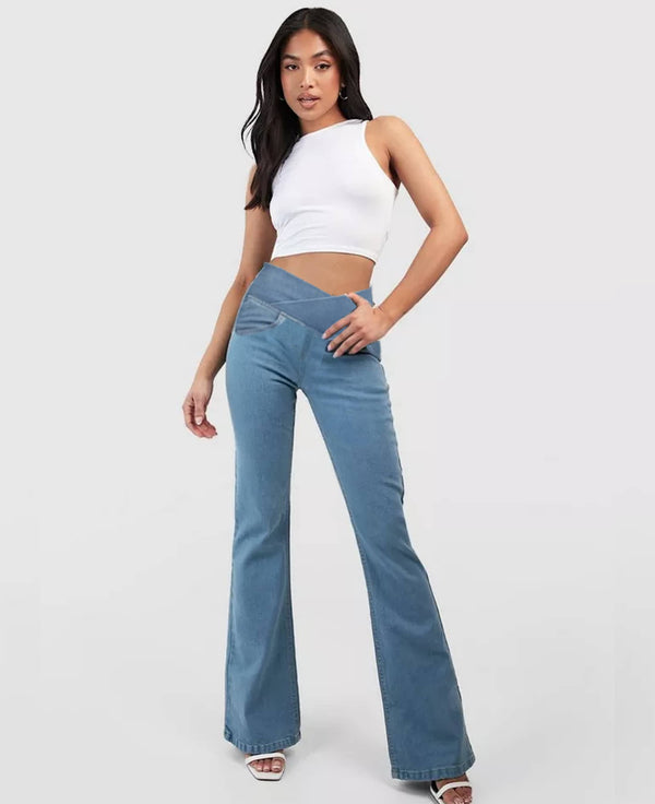 ✨🔥【VENTA CALIENTE 50% DE DESCUENTO】👖【XS-4XL】2025 nuevos vaqueros de cintura alta para mujer de alta calidad-3855782