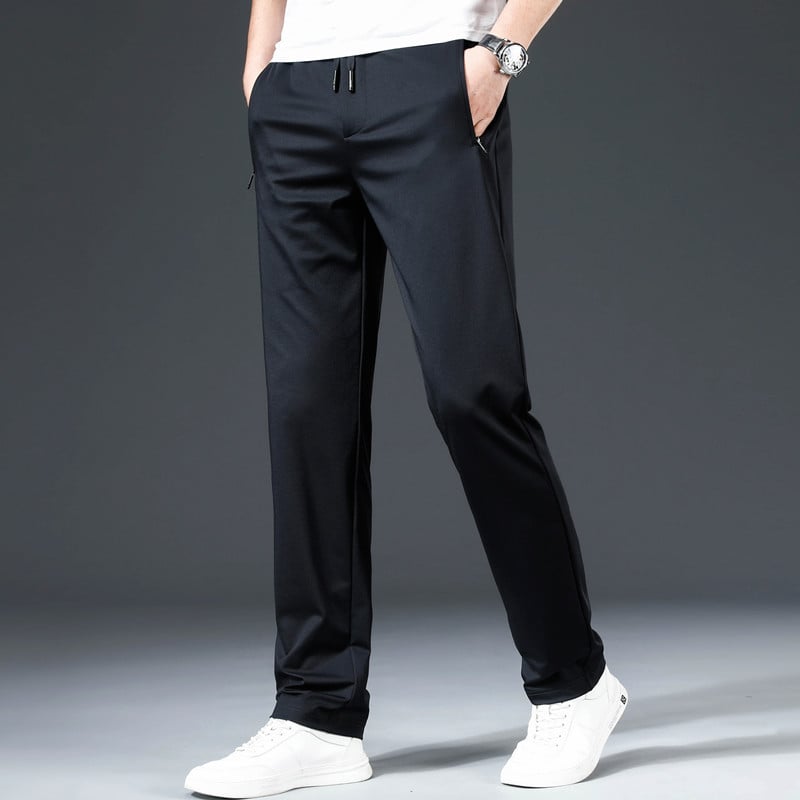 【Ofertă de vară 2025】【L–8XL】Pantaloni business casual de vară pentru bărbați – talie elastică, potriviți pentru 45–135 kg_4045201