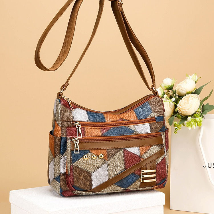 👜🔥🔥👜【Pago contra reembolso】Bolso de hombro de gran capacidad con color en contraste a la moda para mujer_3851060