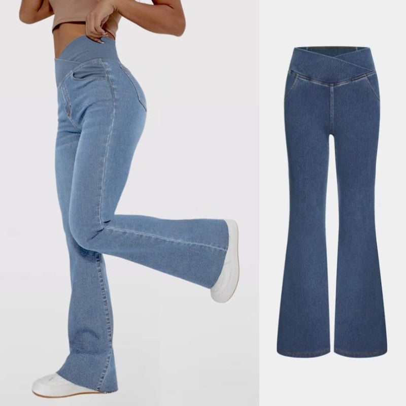 ✨🔥【VENTA CALIENTE 50% DE DESCUENTO】👖【XS-4XL】2025 nuevos vaqueros de cintura alta para mujer de alta calidad-3855782