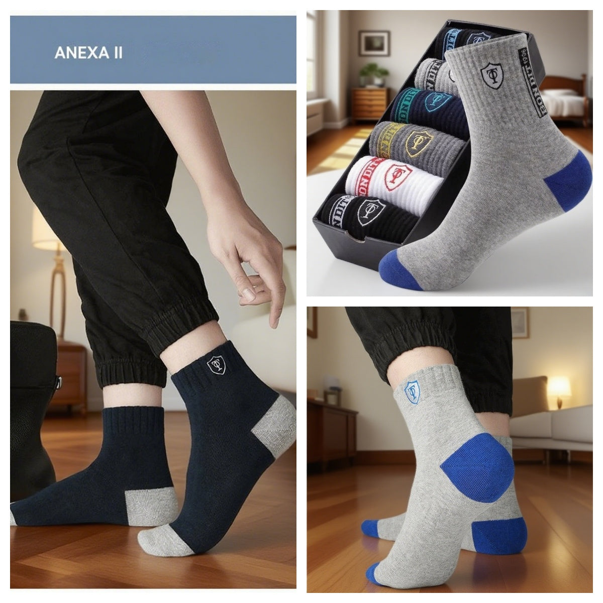 【10 perechi】Șosete bărbați deodorant calde absoarbe transpirația_4041697