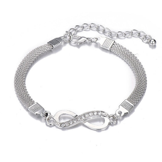Pulsera de la suerte para mujer, fabricada en plata 925