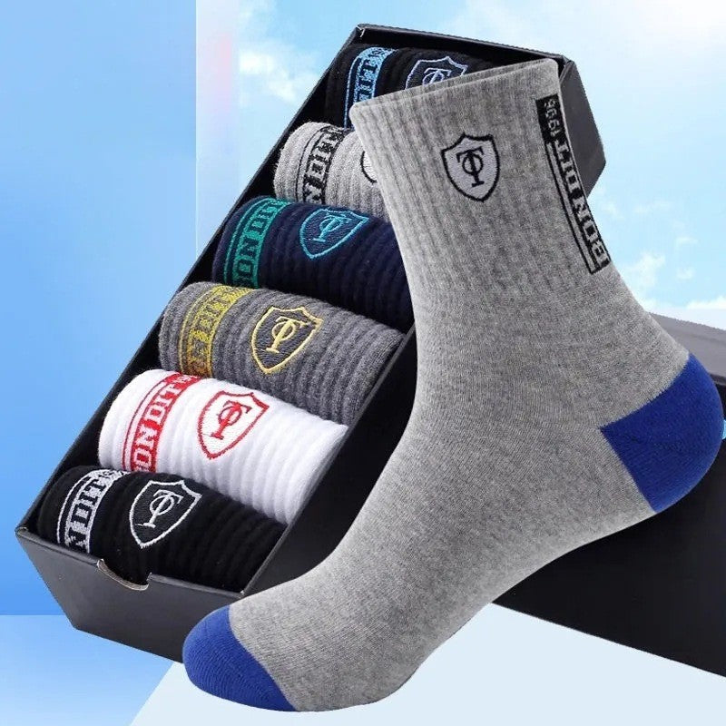 【10 perechi】Șosete bărbați deodorant calde absoarbe transpirația_4041697
