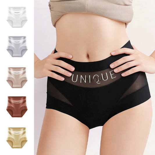 【6 artículos】 Ropa interior de alto ajuste, cómoda, sin costuras y transpirable que reafirma el abdomen.