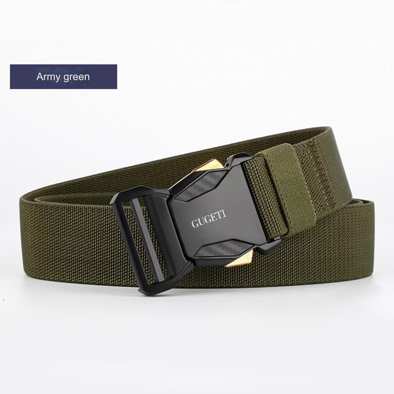 Cinturón táctico elástico nuevo para hombre, cómodo, ajustable, resistente a rayaduras y desgaste, ideal para actividades diarias y deportes al aire libre