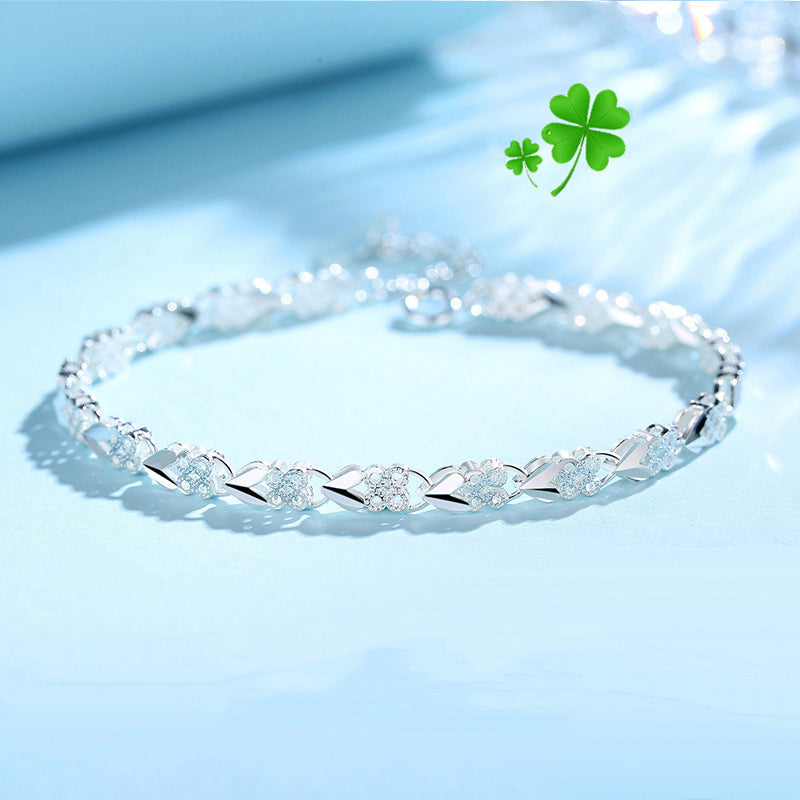✨【Compre 1 y obtenga 1 gratis】💖Nueva y moderna pulsera de plata de ley 925 para mujer🍀_3867881