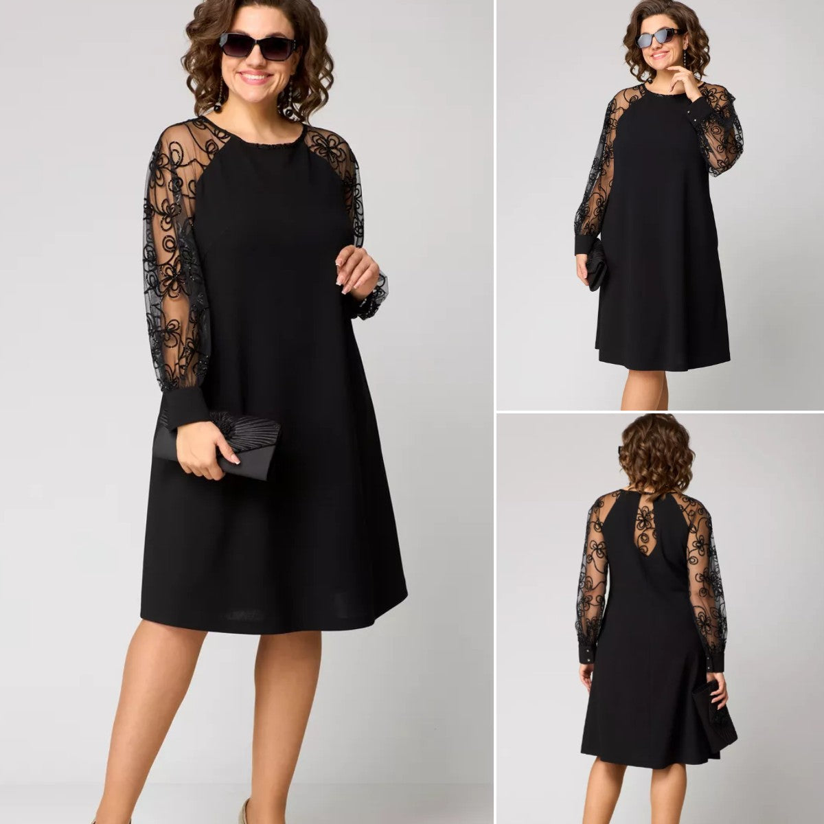 💖💖【S-5XL】🍁🍂Vestido elegante de alta calidad para otoño e invierno._3853871