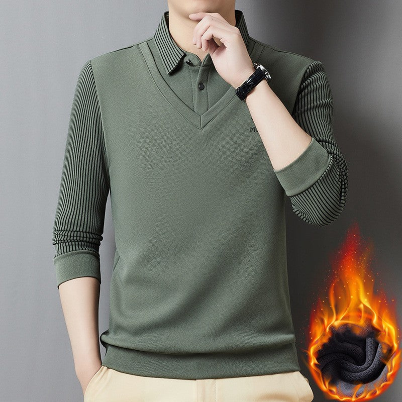 🔥【M-4XL】Top cálido todo en uno de dos piezas de cachemir premium para hombre