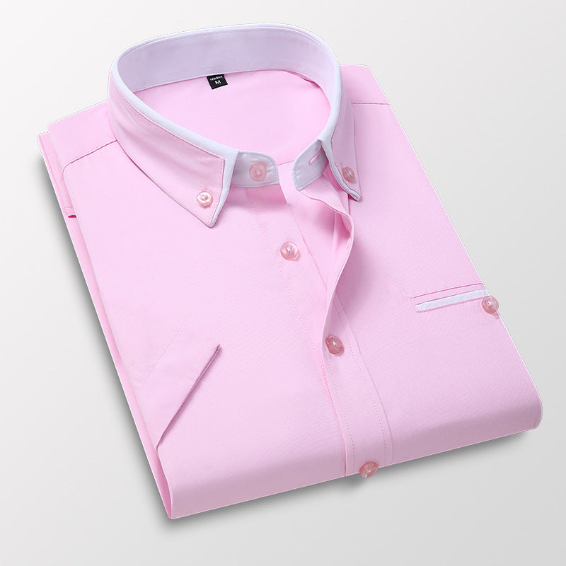 👔【Compre 1 y obtenga 1 gratis】 Camisa de negocios de manga larga para hombre de alta calidad, cómoda y elástica_3991078