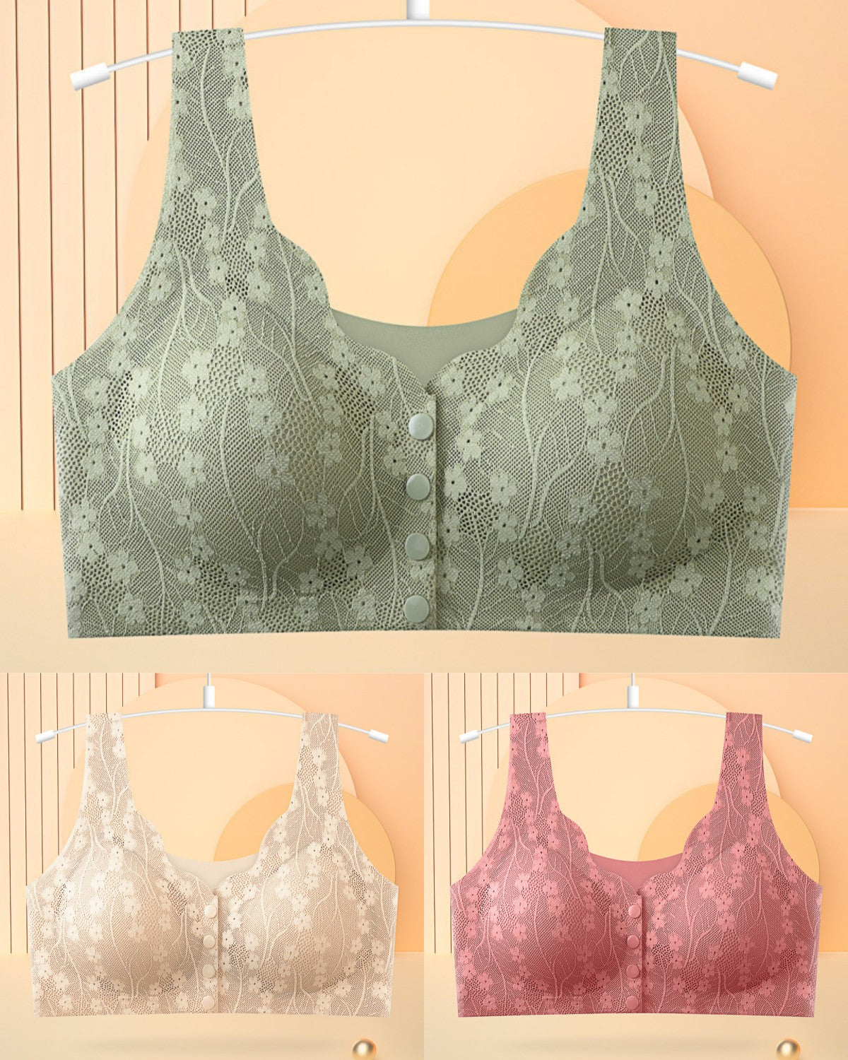 【50% OFF!】 Lekki i oddychający biustonosz bez fiszbin dla kobiet dojrzałych!_4068650