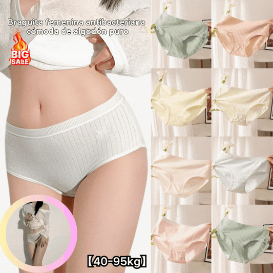 💞Último día con 50 % de descuento: bragas antibacterianas impermeables de cintura alta