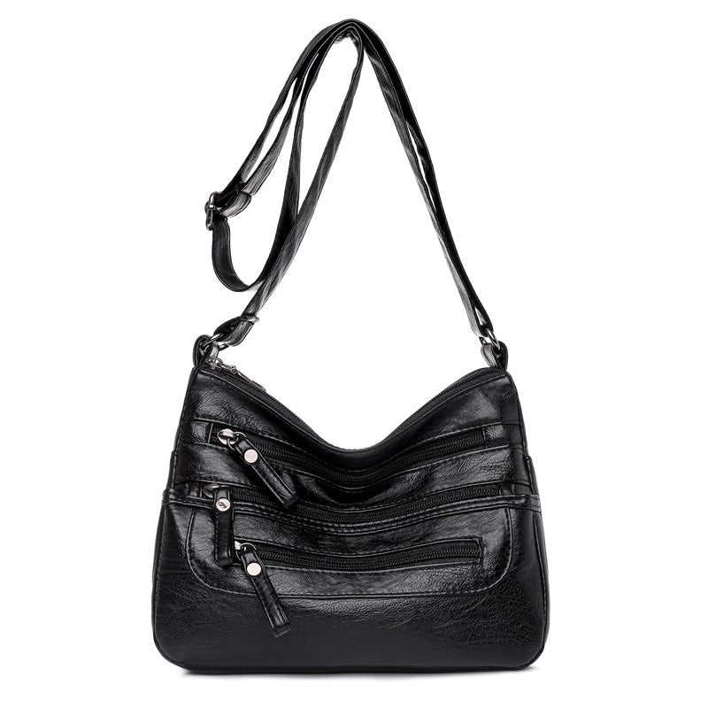 🔥【Compre uno y llévese otro gratis】🔥【30% de descuento】Elegante bolso de hombro de cuero suave y gran capacidad_3988486