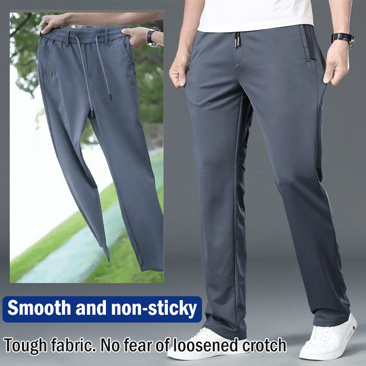 【Ofertă de vară 2025】【L–8XL】Pantaloni business casual de vară pentru bărbați – talie elastică, potriviți pentru 45–135 kg_4045201