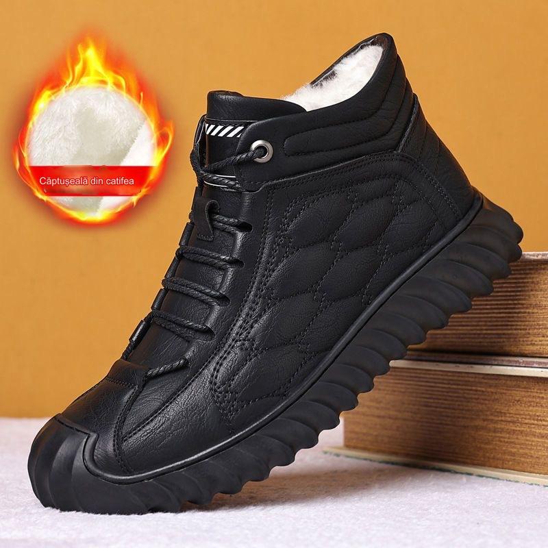 2024 nuevas botas de nieve forradas de cuero para hombres_3829589
