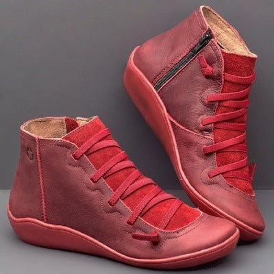 【35-43】Nuevas botas casuales cortas de talla grande para mujer-3849552
