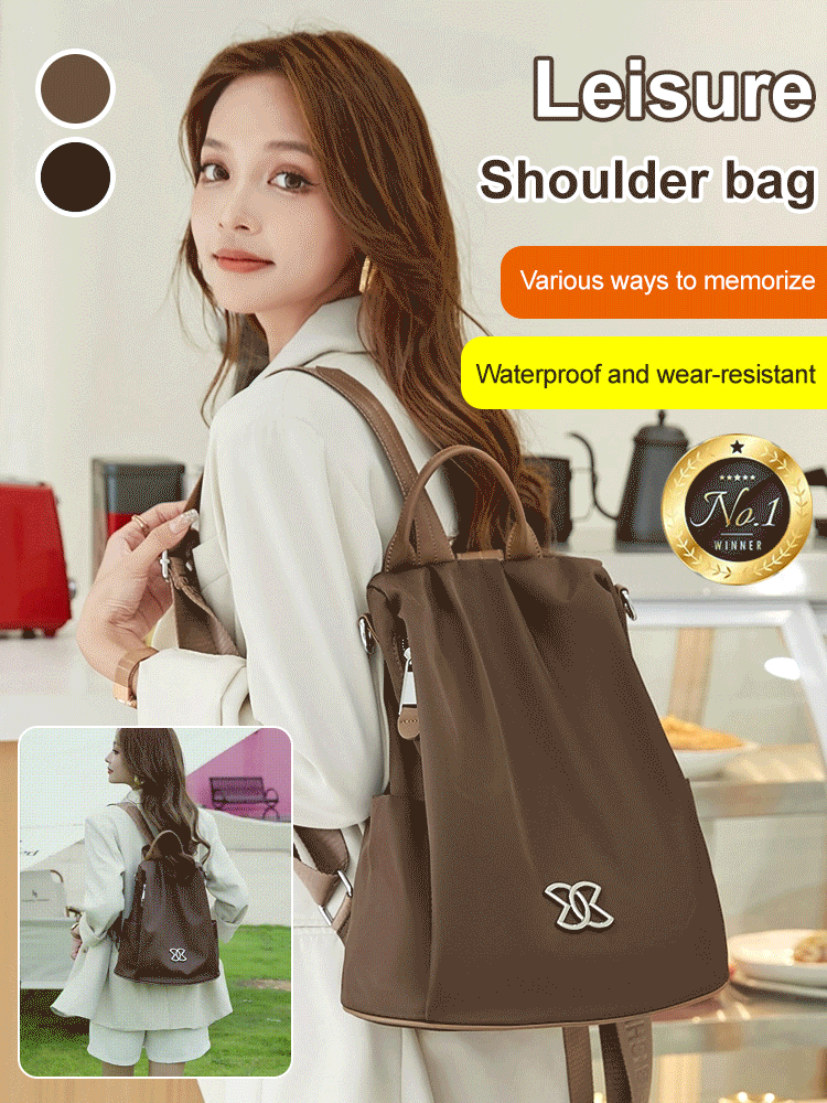 Bolso de hombro de tela Oxford ligero antirrobo multifuncional de gran capacidad_3914460