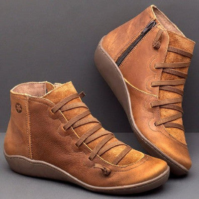 【35-43】Nuevas botas casuales cortas de talla grande para mujer-3849552