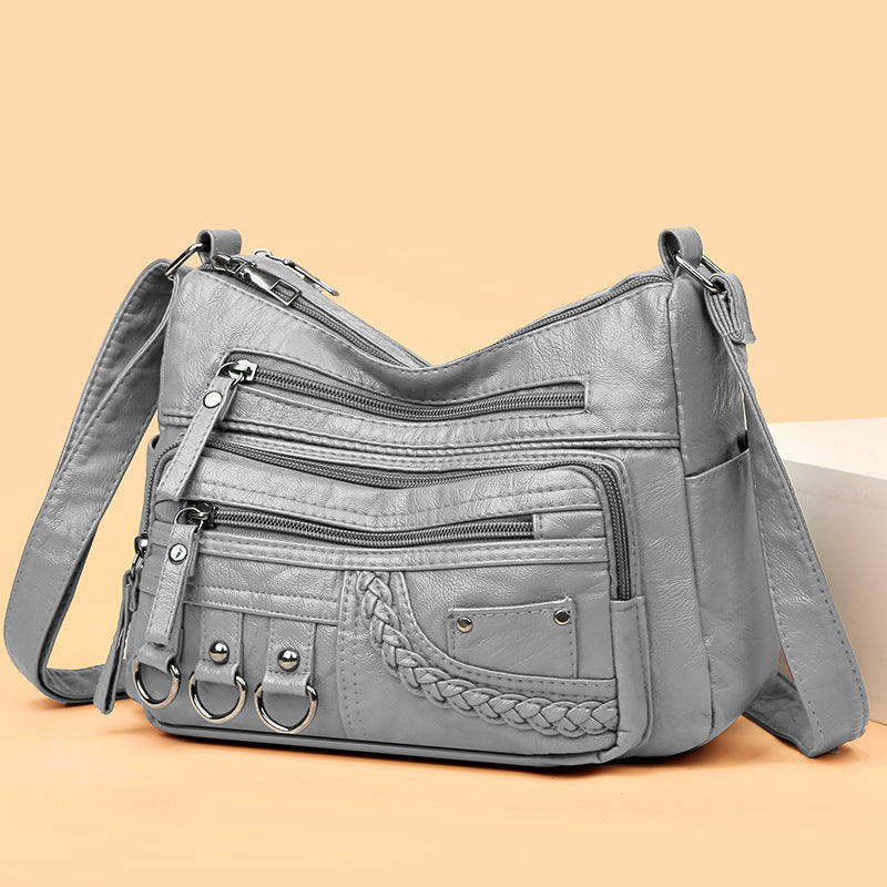 💥【Compre 1 y obtenga 1 gratis】👜2024 Nuevo bolso de hombro/bandolera de cuero suave de gran capacidad_3867874