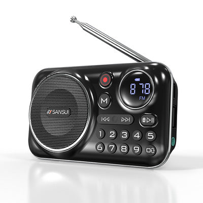 🎁【Oferta por tiempo limitado】Reproductor de música con radio Bluetooth portátil, puede insertar tarjetas y unidades flash USB_3868036