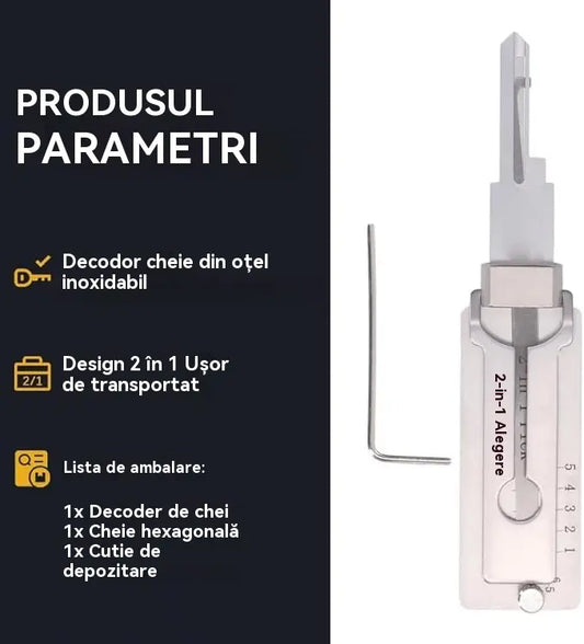 🔐Promoții speciale săptămâna aceasta🔑 - 49% REDUCERE🔥Decodor chei din oțel inoxidabil