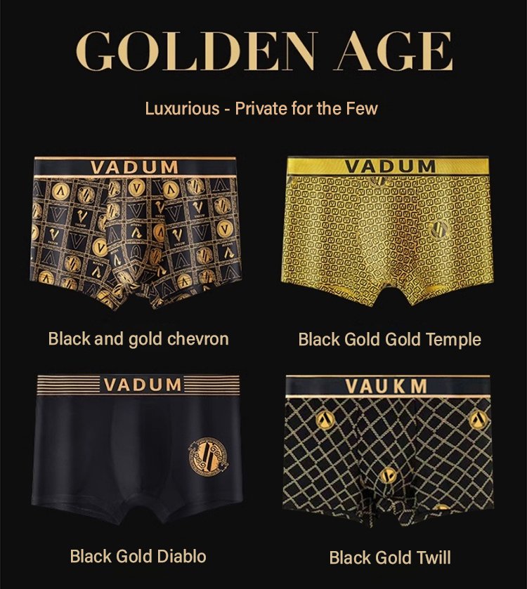 🔥【4 piezas】Calzoncillos tipo bóxer magnéticos de lujo para hombre_3890044