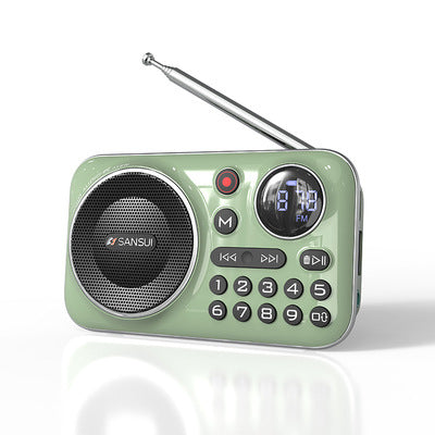 🎁【Oferta por tiempo limitado】Reproductor de música con radio Bluetooth portátil, puede insertar tarjetas y unidades flash USB_3868036