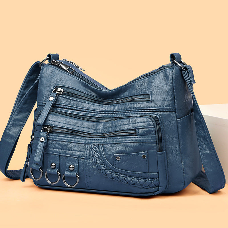 💥【Compre 1 y obtenga 1 gratis】👜2024 Nuevo bolso de hombro/bandolera de cuero suave de gran capacidad_3867874