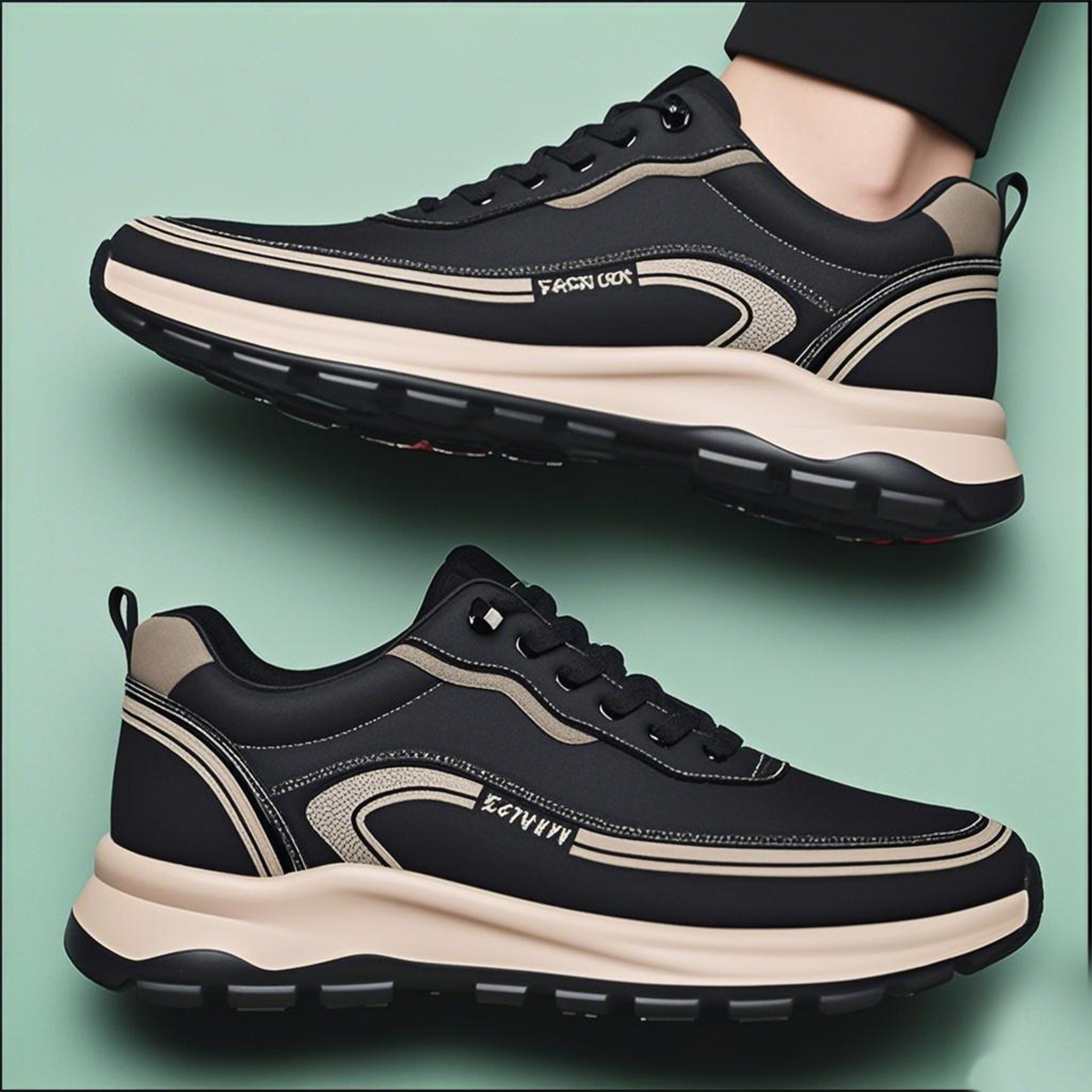 45% de descuento【39-45】Zapatillas deportivas de piel resistentes al agua y a la suciedad con suela suave para máxima comodidad._3999496