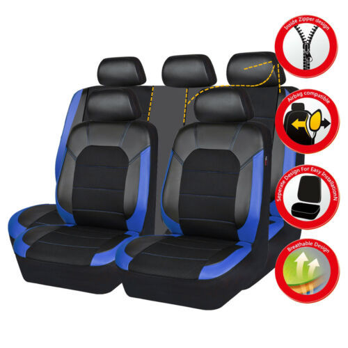 🚗🚗Juego universal de fundas para asientos de coche de cuero suave._3874043