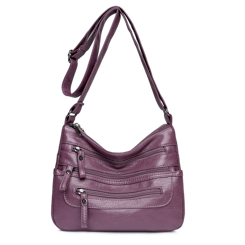 🔥【Compre uno y llévese otro gratis】🔥【30% de descuento】Elegante bolso de hombro de cuero suave y gran capacidad_3988486
